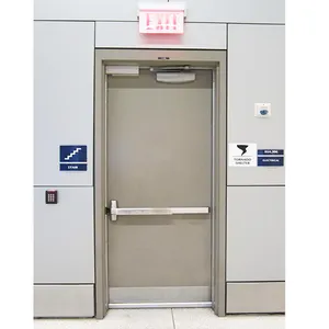 UL/intertek WH/FM Certificate Prehung 3 Hours Fire Rated Hollow Metal Doors For Commercial
