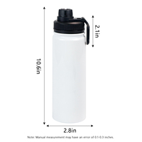 야외 승화 스트레이트 18 oz 22 oz 32 oz 텀블러 뚜껑 여행 더블 벽 절연 스테인레스 스틸 스포츠 물병