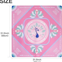 Tapis de Mahjong Antidérapant en Caoutchouc Réducteur de Bruit, Série Américaine à Succès, Conception Sac de Transport, Vente en Gros