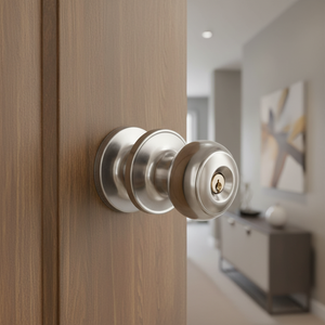 工場卸売 防水 耐久性 ステンレス製 二重入口 円筒形 チューブラー デッドボルト ドアノブ ロック ハンドルセット キー付き - Product Image 1