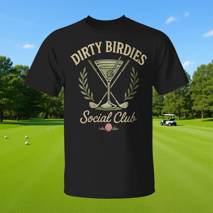 Dirty Birdies Social Club - Camiseta para adultos con diseño de golf y bebidas - Product Image 3