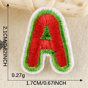Stock 2cm Mini Iron on Embroidered Colorful Letter Patch for Hat Bag Decoration - Product Image 5