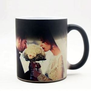 Regalos Promocionales para Bodas, Taza con Logotipo Personalizado, Sublimación, Taza de Café de Cerámica Negra que Cambia de Color - Product Image 2