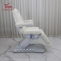 Fauteuil de Beauté Électrique Multifonctionnel Professionnel Confortable Blanc Réglable pour Salon de Beauté et Clinique