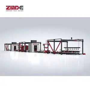 Conjunto de corte por plasma ZMDE, línea de producción de máquina de combinación de haz H de chorro de granallado de soldadura