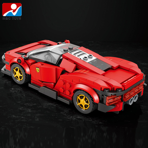 275 pièces 1:24 en plastique bricolage <span class=keywords><strong>bloc</strong></span> de construction modèles de voiture jouet éducatif manuel ouverture de <span class=keywords><strong>porte</strong></span> enfants transport thème blocs de construction - Product Image 3