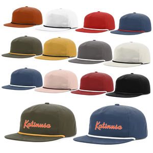 कस्टम गोल्फ 5-पैनल कैनवास टोपी पुरुषों और महिलाओं के लिए कस्टम लोगो के साथ काली नौसेना में रबर pvc लोगो कैप - Product Image 2