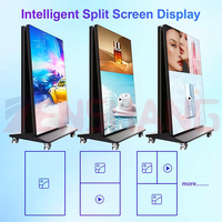 Pantalla LED Plegable HD P2.5 P1.86 con WiFi 4G, Estuche de Transporte Portátil para Eventos en Interiores y Exteriores, Publicidad Minorista