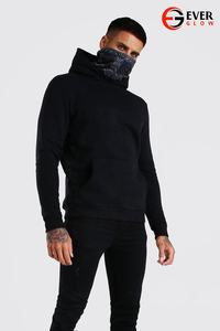 Sudaderas Lisas para Hombre, Sudaderas de Algodón Negro con Forro Polar, Sudaderas Personalizadas para Hombre - Product Image 3