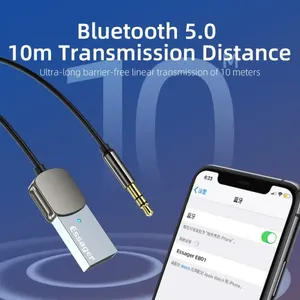 Récepteur audio <span class=keywords><strong>Bluetooth</strong></span> <span class=keywords><strong>Dongle</strong></span> pour récepteur de voiture BT Transmettre <span class=keywords><strong>USB</strong></span> vers prise 3.5mm Audio de voiture Aux <span class=keywords><strong>Bluetooth</strong></span> 5.0 Mains libres Ki - Product Image 5