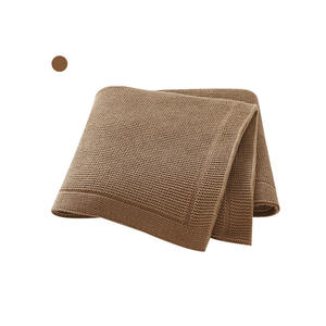 柔らかいオーガニックコットンニットベビーニット毛布タオルショール新生児冬シーズン - Product Image 3