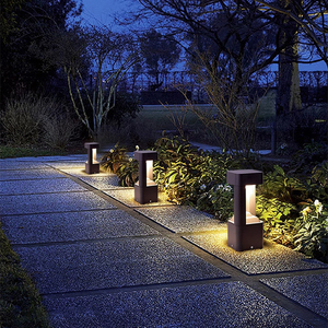 Lampada <span class=keywords><strong>da</strong></span> <span class=keywords><strong>Giardino</strong></span> <span class=keywords><strong>LED</strong></span> Solare Quadrata Cava IP65 Impermeabile per Vialetti di Ville - Product Image 3