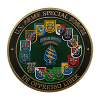 Stock the Quiet Professionals 1952 Present Relief Coin Green Beret Dagger Arrow Antique Gold Souvenir Metal Craft Challenge Coin