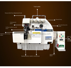 Máquina de Coser Overlock Industrial Eléctrica de Tres, Cuatro y Cinco Hilos para Remallar - Product Image 4