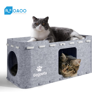 Maison pour <span class=keywords><strong>chat</strong></span> insonorisée en PET, maison silencieuse pour animaux de compagnie avec panneaux acoustiques en polyester pour chats âgés, chiots, mousse acoustique pour <span class=keywords><strong>chat</strong></span> - Product Image 1