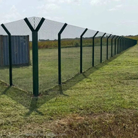 Panneaux de clôture anti-escalade 358 en acier galvanisé recouvert de PVC transparent haute résistance pour la sécurité extérieure