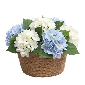 Ramo de Flores Artificiales para Novia, Hortensias de Tacto Real, para Decoración del Hogar, Navidad, Pascua, Decoración de Casas - Product Image 6