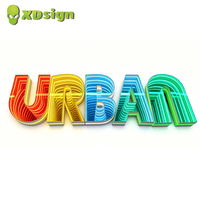 Lettres lumineuses LED Infinity Abyss personnalisées à commande Bluetooth, en acrylique semi-transparent, pour publicité et décoration, robustes et à installation rapide
