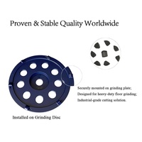 Outils de ponçage de sol diamantés PCD 1304 1/4 rond, grattoirs PCD pour le ponçage des chaussures, élimination rapide de l'époxy