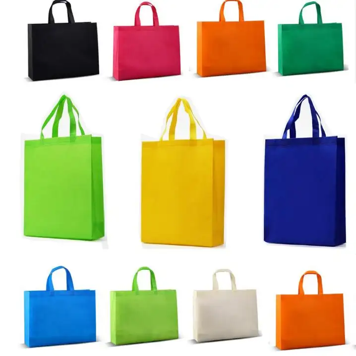 custom printed folding recycle reusable eco friendly cheap fashion tote non woven bag