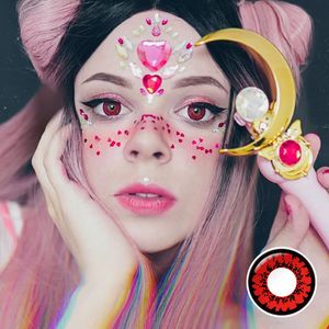 무료 샘플 Pseyeche 늑대 인간 할로윈 콘택트 렌즈 할리우드 아이 코스프레 소프트 렌즈 렌즈 드 Yeux 렌테 드 콘타토 - Product Image 2