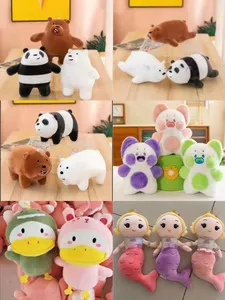 Monkey Yanxinanv 20-26cm Claw Machine Factory Wholesale Custom Cute Stuffed Animal Plush Toy 20-23cm Monkey Rabbit And Dog