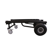 Chariot d'équipement pour DJ à cadre télescopique d'une capacité de 700lb Chariot à main mobile à usage intensif Chariot à chariot pliant pour équipement