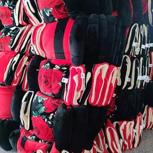 Sang Trọng 3-Mảnh Borrego Vua Kích Thước Flannel Sherpa Comforter Thiết Lập Tùy Chỉnh Chất Lượng Cao Tăng Bộ Đồ Giường Cho Đám Cưới - Product Image 4