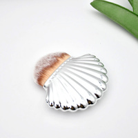 Ensemble professionnel de pinceaux de maquillage en forme de coquille pour fond de teint, anticernes, blush et contour du visage, échantillon gratuit de maquillage