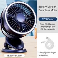 Ventilateur portable mini USB rechargeable avec lumière LED et diffuseur d'arômes, adapté au bureau, au dortoir, à la poussette, nouveauté 2024