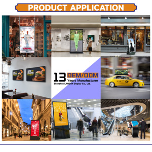 Écran tactile capacitif à haute luminosité de 24 pouces, barre extensible métallique robuste, écran LCD en forme de totem pour étagère intelligente de supermarché - Product Image 6