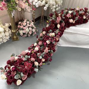 ผ้าปูโต๊ะดอกไม้สีชมพูเบอร์กั<span class=keywords><strong>น</strong></span>ดี คุณภาพสูง ขนาด 1.8 เมตร สำหรับตกแต่งงา<span class=keywords><strong>น</strong></span>แต่งงา<span class=keywords><strong>น</strong></span>และจัดดอกไม้ - Product Image 3