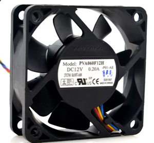 Ventilateur de refroidissement de châssis <span class=keywords><strong>Dell</strong></span> à quatre fils, contrôlé par la température, Foxconn PVA060F12H DC12V 0.20A 60*60*20MM 6CM, neuf et original - Product Image 2