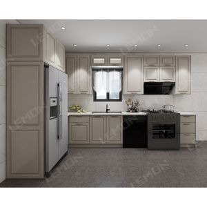 Tủ sơn mài sơn sang trọng Hot Bán tháo lắp tủ bếp tủ đồ nội thất hiện đại - Product Image 1