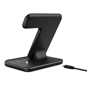 15 Wát nhanh chóng cho <span class=keywords><strong>Qi</strong></span> xách tay mini bảng 3-in-1 sạc không dây điện thoại di động sạc với 5V/2A đầu vào cho Máy tính để bàn kết nối - Product Image 4