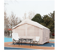 Tente de camping gonflable double étage quatre saisons OutdoorTents en PVC/Nylon, imperméable, isolante, rapide et portable, grand espace
