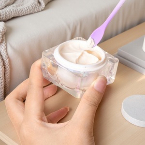 Factory Production Double Headed <b>Silicone</b> Spatula Mini Long Handle Cosmetic Cream Scoop <b>Tool</b> For Bottle Bottom Cleaning - Product Image 3