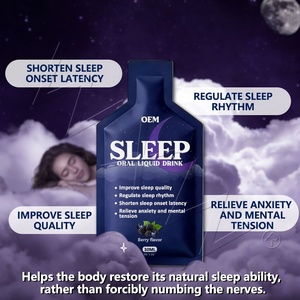 Liquide oral <span class=keywords><strong>de</strong></span> qualité supérieure pour le sommeil avec couleur personnalisée, supplément <span class=keywords><strong>de</strong></span> mélatonine pour adultes, améliore le repos nocturne - Product Image 1