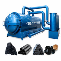 Nouveau four à carbonisation de bois sans fumée à moteur, four à charbon de bois à haut rendement et facile à utiliser