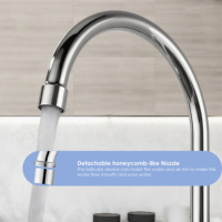 Robinet d'évier de cuisine Offre Spéciale à arc élevé Robinet de cuisine 8 pouces Centerset 3 trous avec pulvérisateur latéral