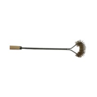 Brosse de nettoyage de fil de barbecue à long manche pince à barbecue outil d'élimination des taches de graisse tenace accessoire d'utilisation de toilette