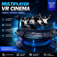 JAMMA VR UFO, máquina de juego VR de rotación de 360 grados, equipo grande, simulador de juegos de realidad virtual de 5 asientos
