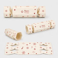 Boîte cadeau hexagonale en papier imprimée CMYK personnalisée pour chocolats, bonbons, fêtes d'enfants, crackers de Noël