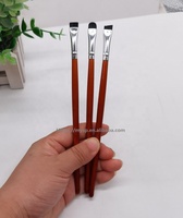 Sharp Fine Hair Blanc Petit Ultra Mince Angle Plat Rond Eye Brow Liner Brosse pour Sourcils Teinter Sous Brow Concealer