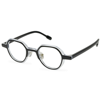 Lunettes rétro pour femmes, nouvelle mode, petit cadre plat et neutre avec couture colorée, peut être assortie, avec des lentilles