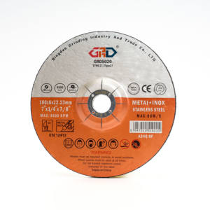 Disque <span class=keywords><strong>de</strong></span> meulage à angle haute dureté 180*6*22.23mm, en aluminium dépressé, liant résine, 80m/s, extra fin, GRD T27, coupe, polissage, meulage - Product Image 1