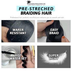 Extensiones <span class=keywords><strong>de</strong></span> Cabello Sintético Pre-estirado para <span class=keywords><strong>Trenzas</strong></span>, 38 Pulgadas, 4X 320g, Caja Jumbo, Sin Picazón, Fijación con Agua Caliente, <span class=keywords><strong>Trenzas</strong></span> Sin Nudos - Product Image 4