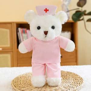 Oso de Peluche Médico de 30 cm de Alta Calidad al por Mayor con Logotipo Personalizado, Juguete de Peluche para Regalo de Cumpleaños o Recuerdo - Product Image 3