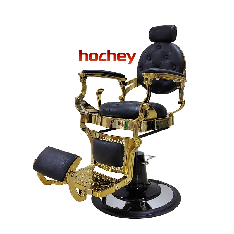 Hochey Medical Barber Salon Hair Beauty Reclinable Bomba hidráulica Equipo de silla Vintage para peluquería Salon Store Station