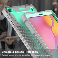 Étui robuste anti-chute et antichoc avec béquille pliable pour tablette Samsung Galaxy Tab A10.1